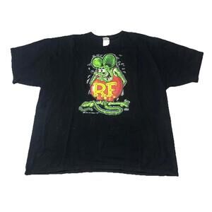 Vintage Rat Fink Ed Daddy Roth Biker Hot Rod T Shirt Men 2XL